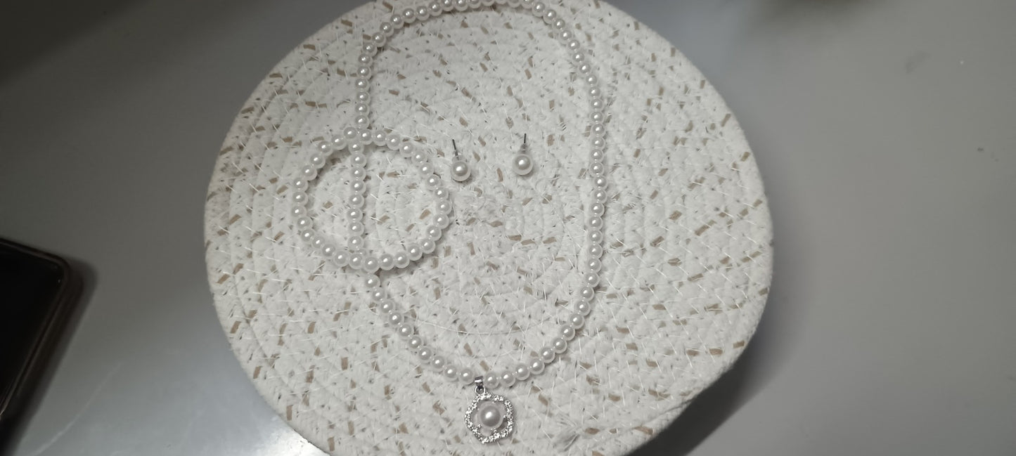 White Bead Combo Set