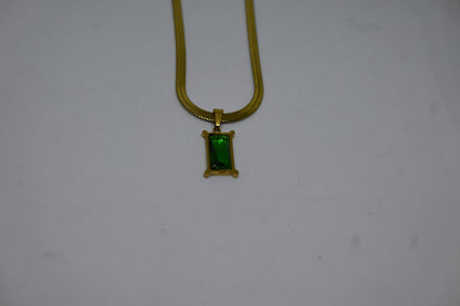 Emerald Stone Chain