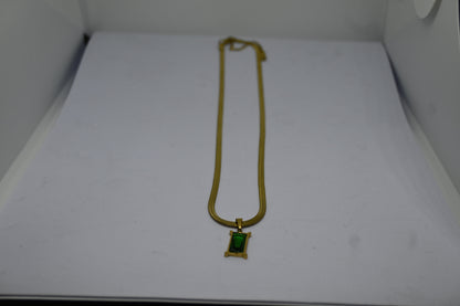 Emerald Stone Chain