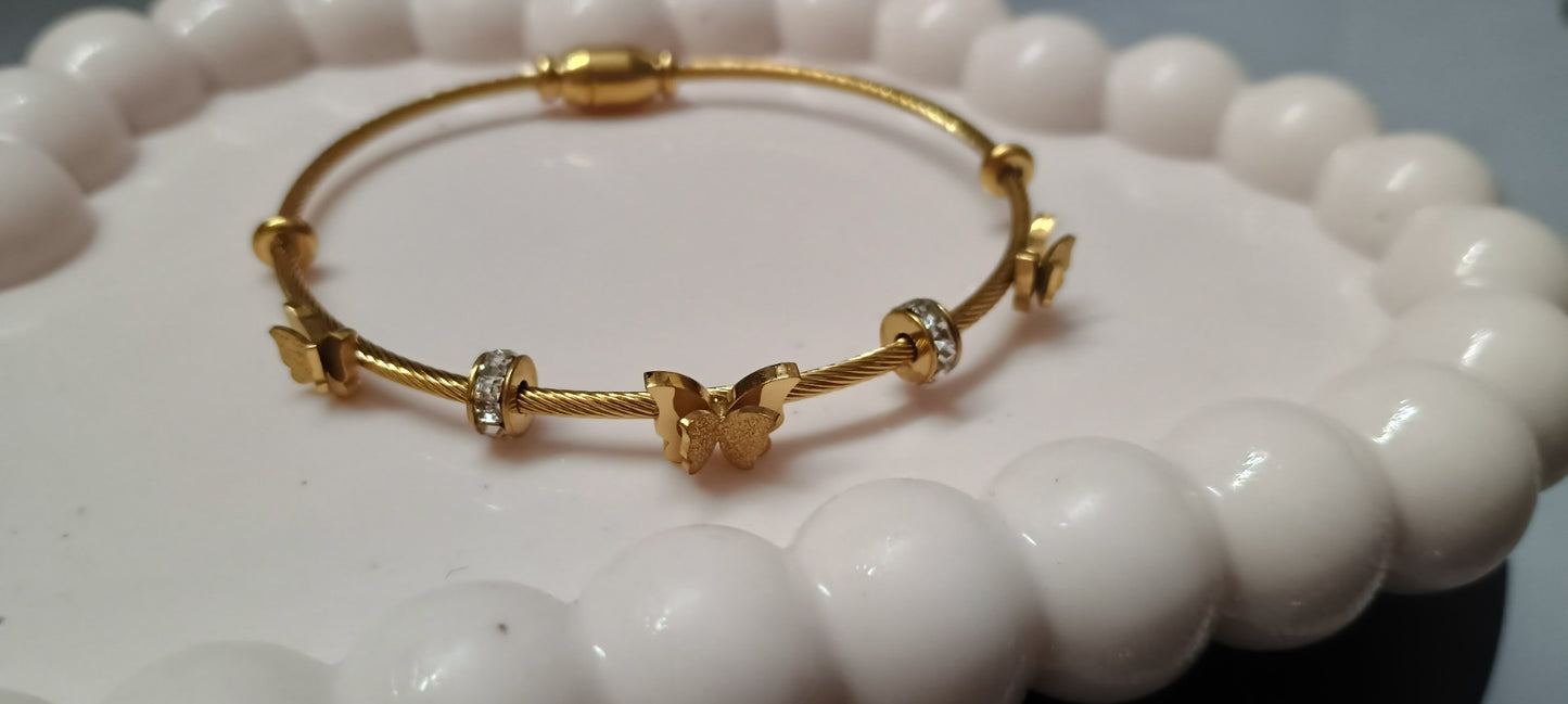 Golden Butterfly Bracelet