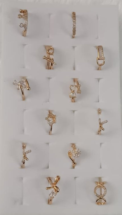 Anti Tarnish Zirconia Rings